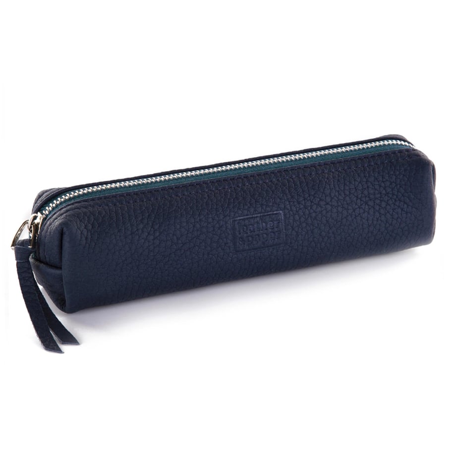 Deri Kalem Kutusu Marin