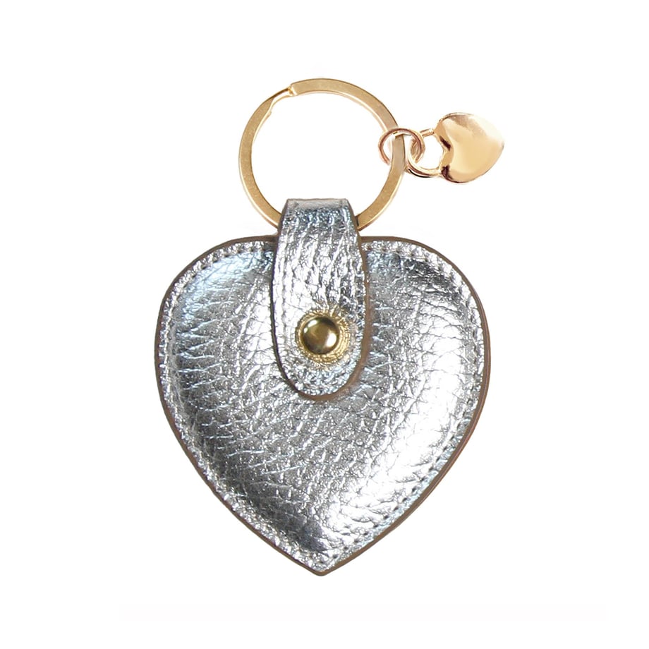 Deri Kalp Anahtarlık Lame