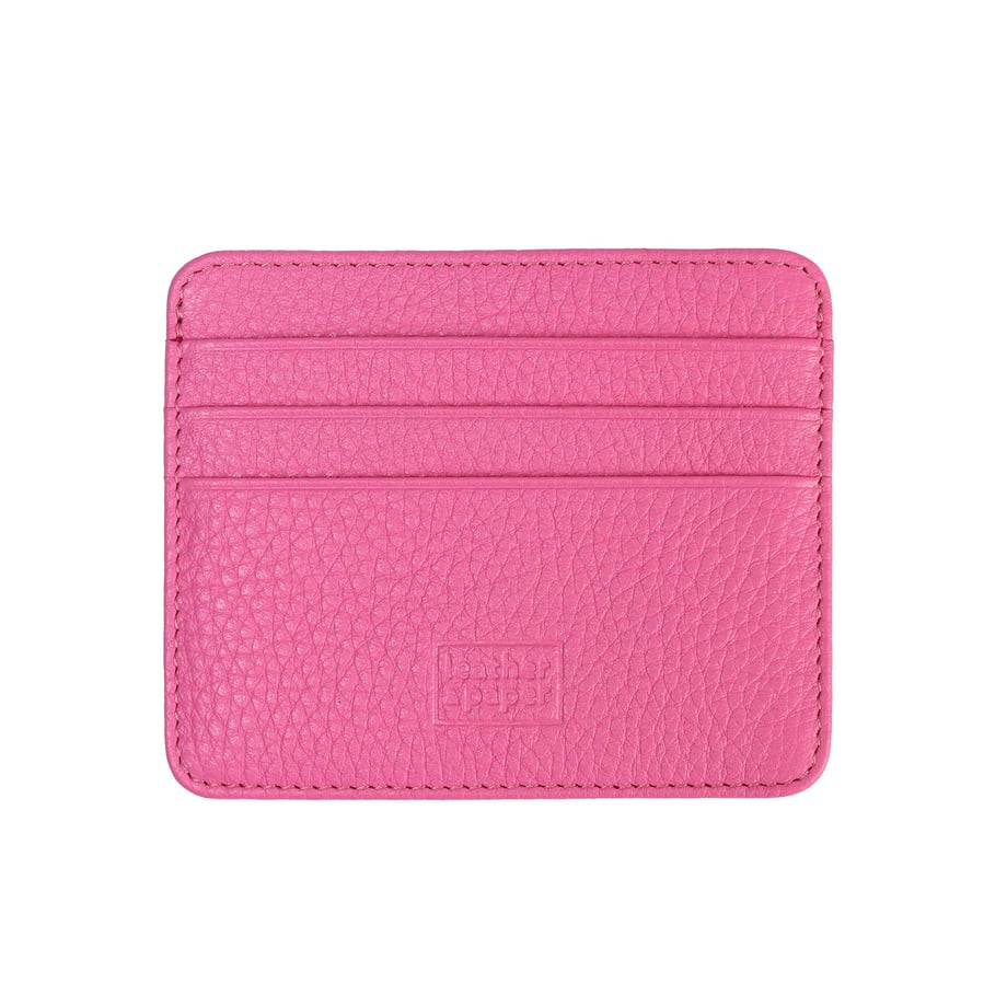 Deri Kredi Kartlık Pembe