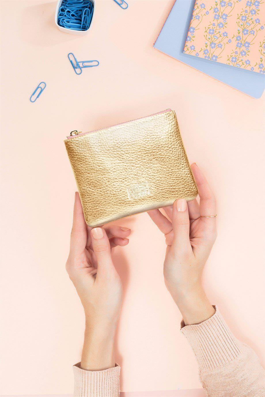 Deri Mini Çanta Dore