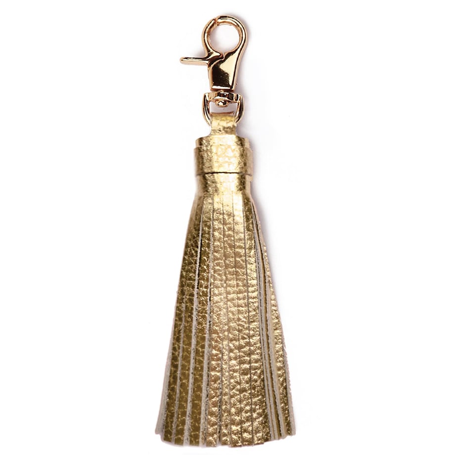 Deri Püskül Aksesuar Dore