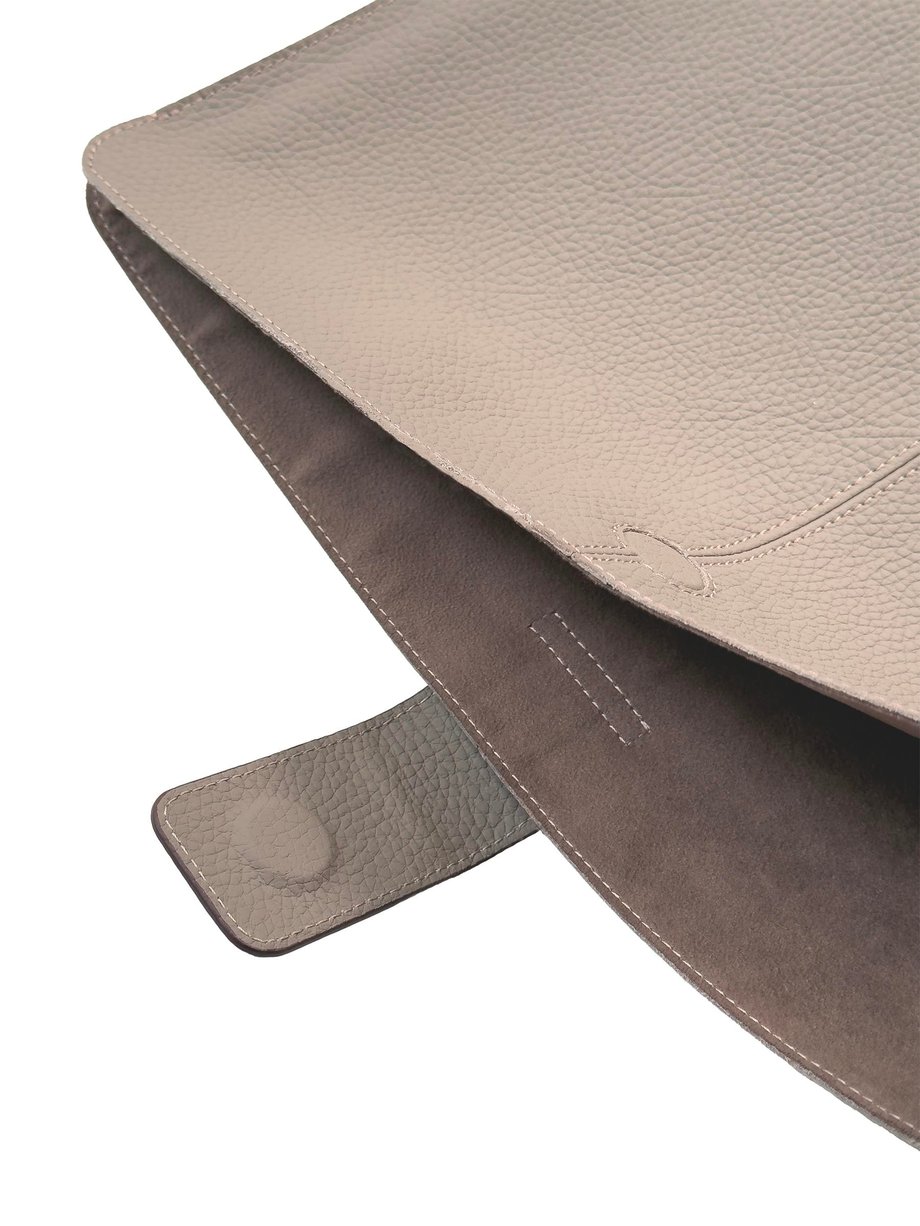 Deri Slim Laptop Kılıfı 14'' Vizon