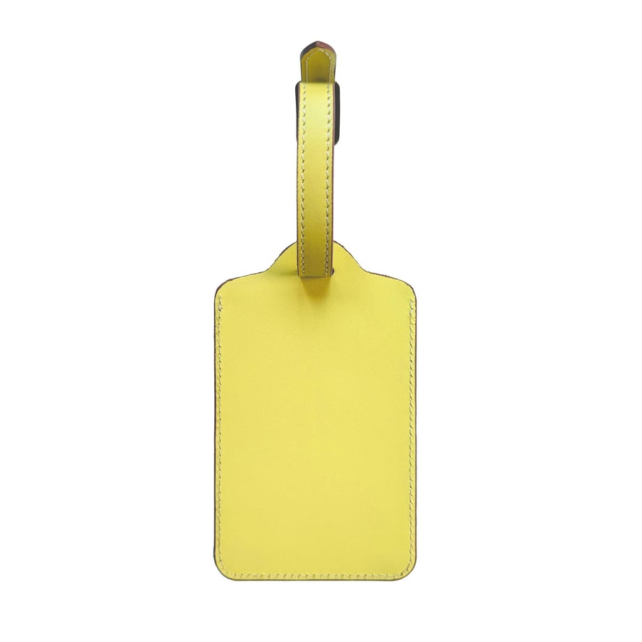 Deri Valiz Etiketi Açık Sarı