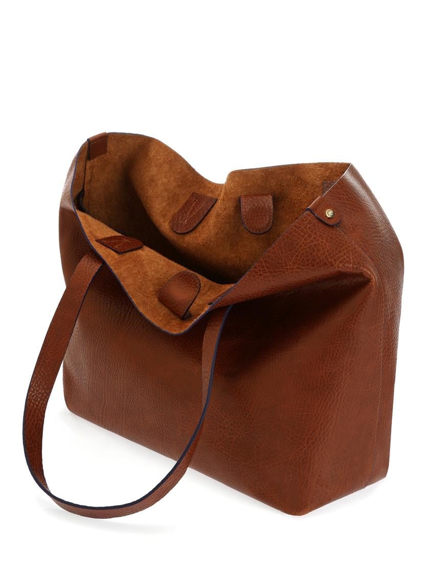Kahve Deri Tote Çanta Classic