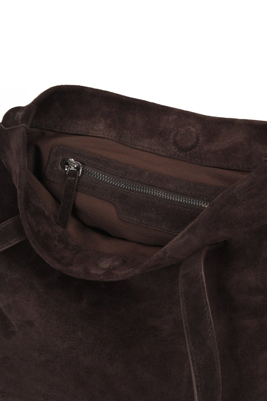 Kahve Süet Deri Tote Çanta Classic