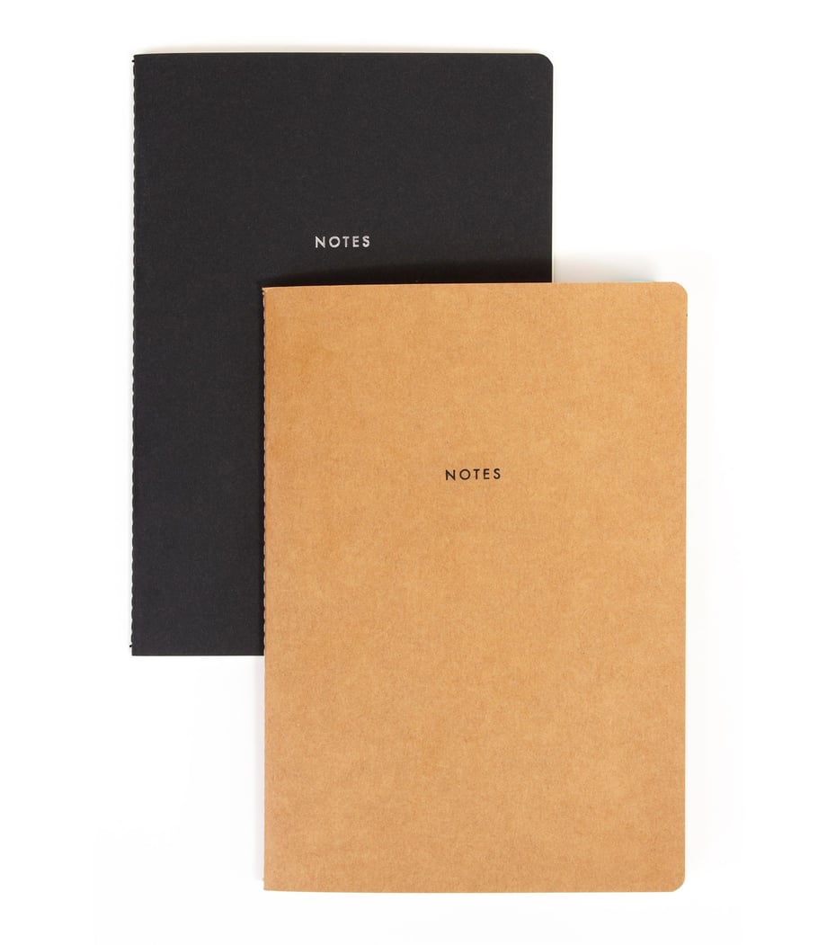 Kraft Kapak 2'li Defter Seti A5 Çizgili Çizgisiz