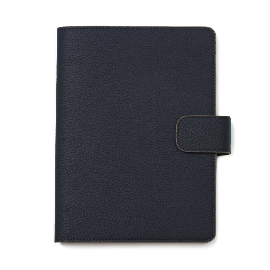 Lacivert Deri Kılıf ve A5 Defter