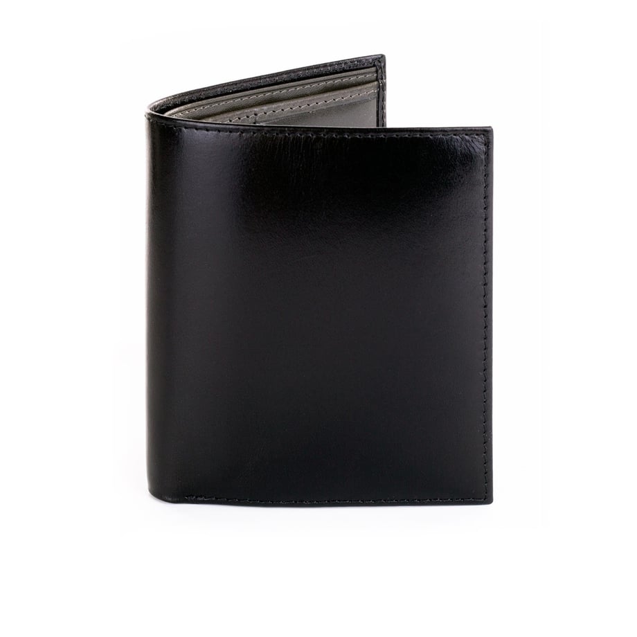 Siyah Füme İç Detaylı Deri Cüzdan