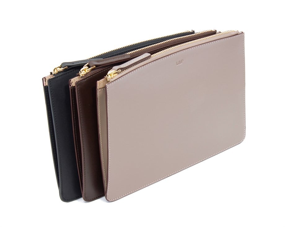 Vizon Çapraz Askılı Deri Clutch Çanta