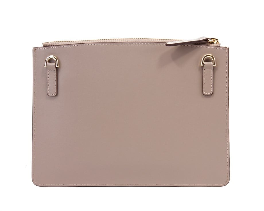 Vizon Çapraz Askılı Deri Clutch Çanta