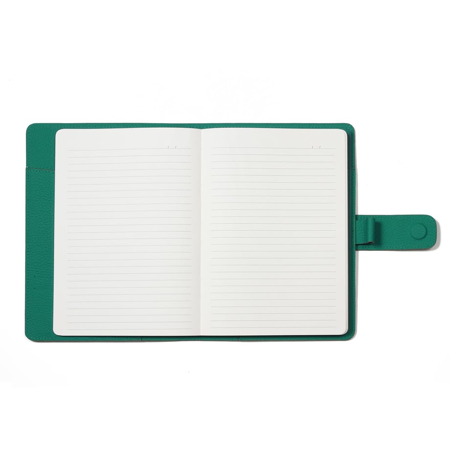 Yeşil Deri Kılıf ve A5 Defter