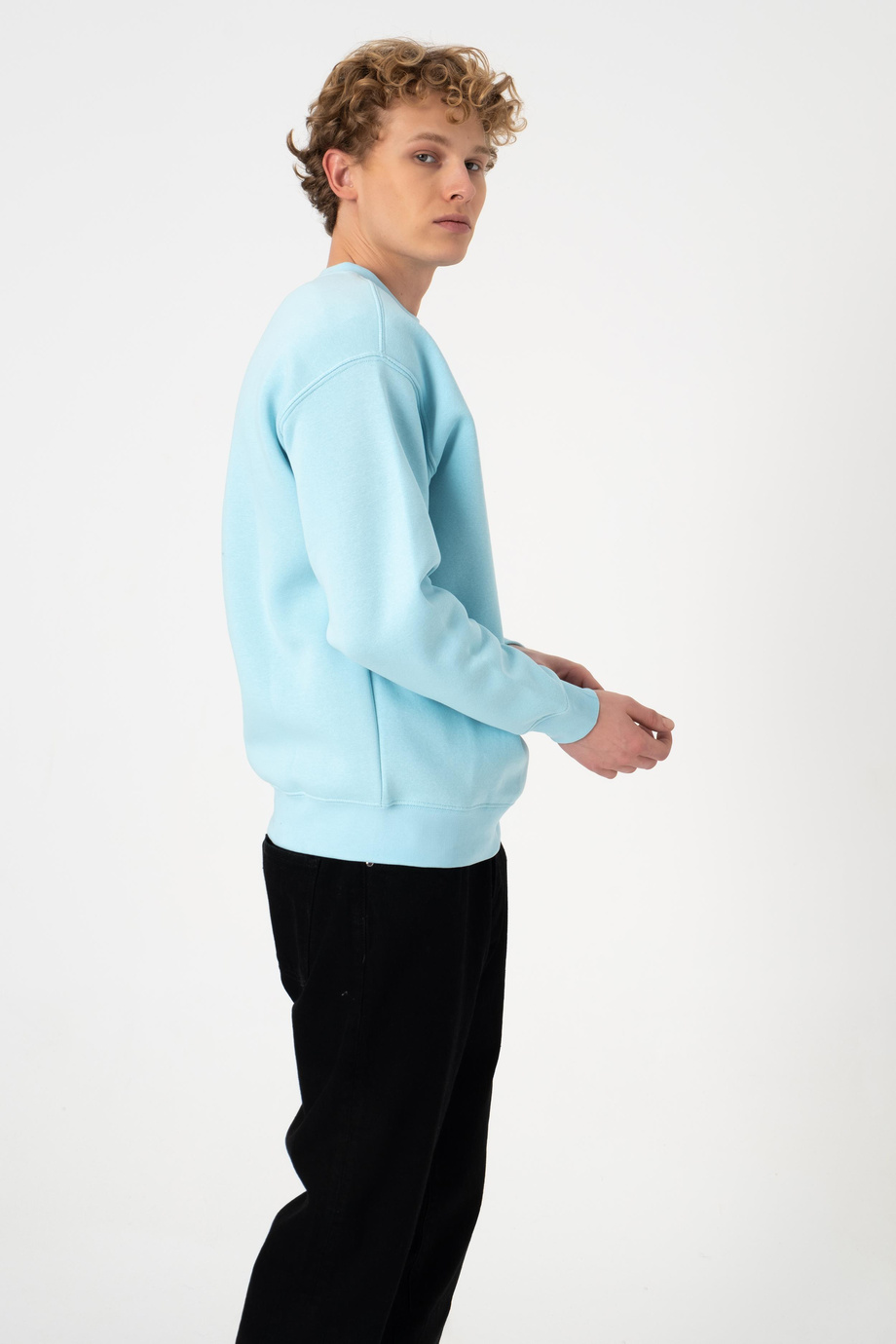 SW DÜZ AQUA SWEATSHİRT