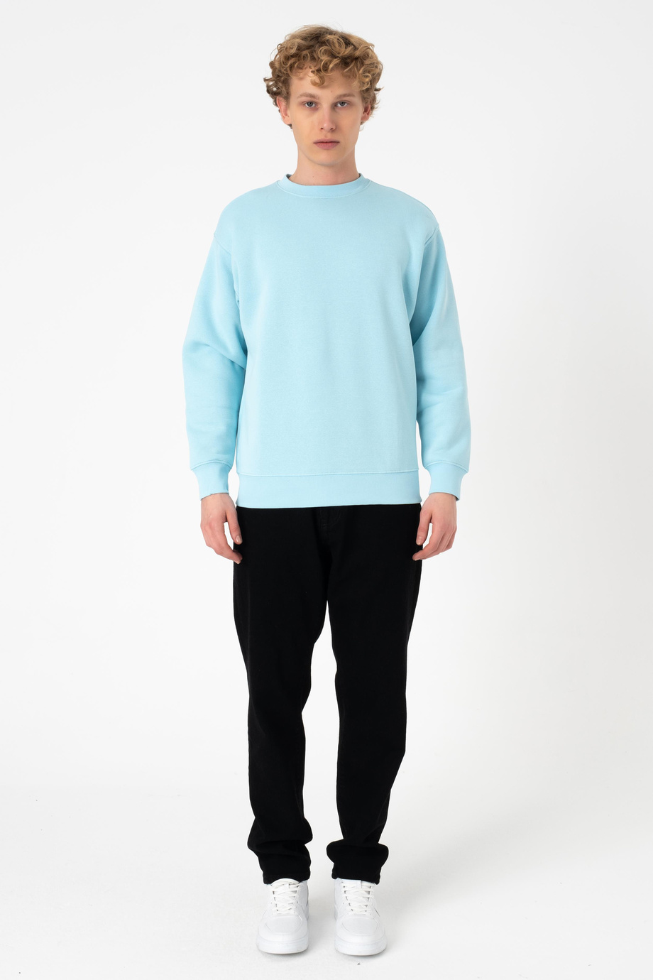 SW DÜZ AQUA SWEATSHİRT