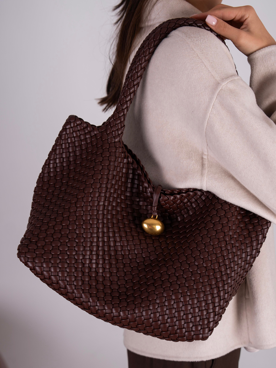 26170 Kahve Hakiki Deri Kadın Çanta