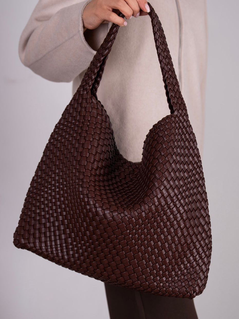 26173 Kahve Hakiki Deri Kadın Çanta