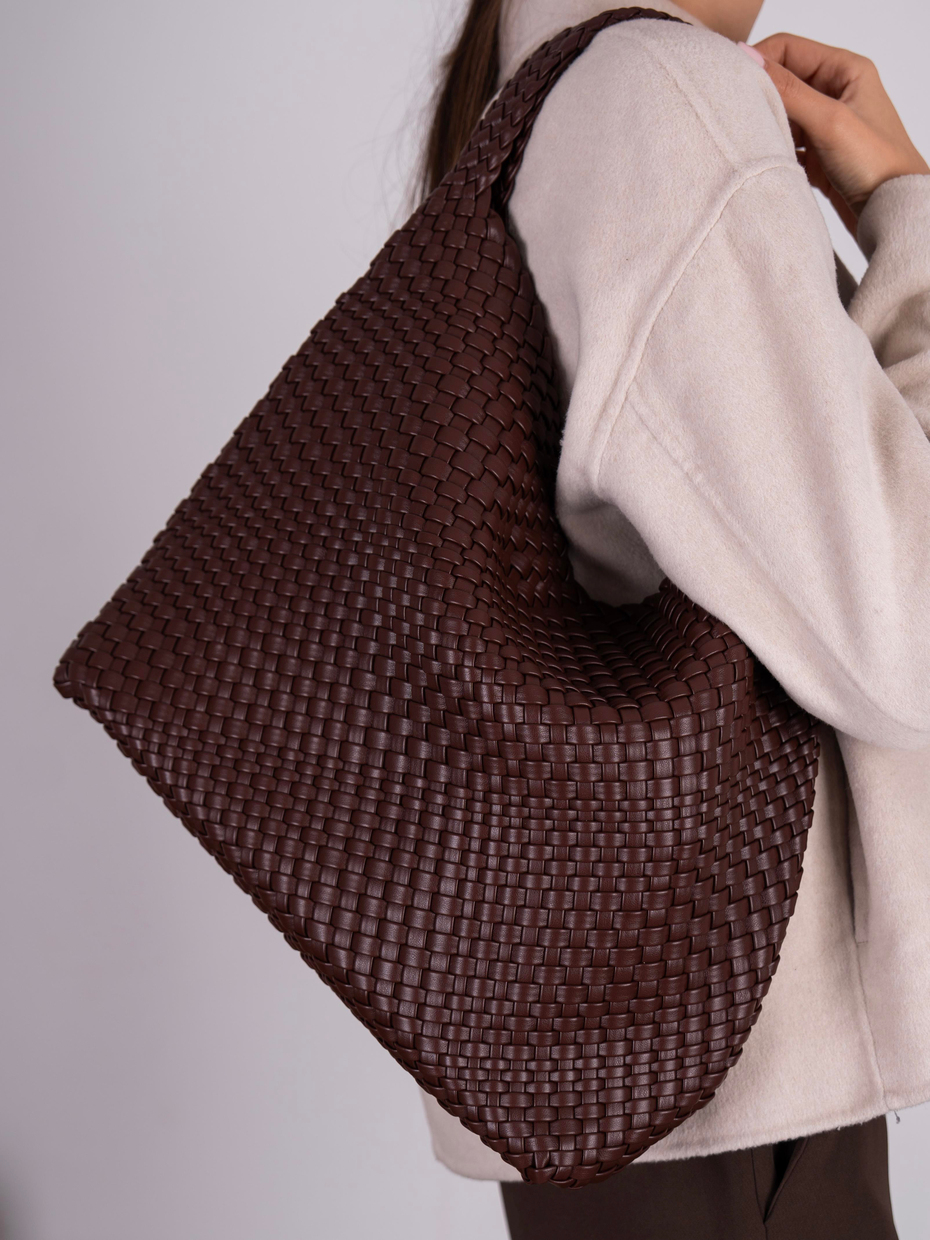 26173 Kahve Hakiki Deri Kadın Çanta