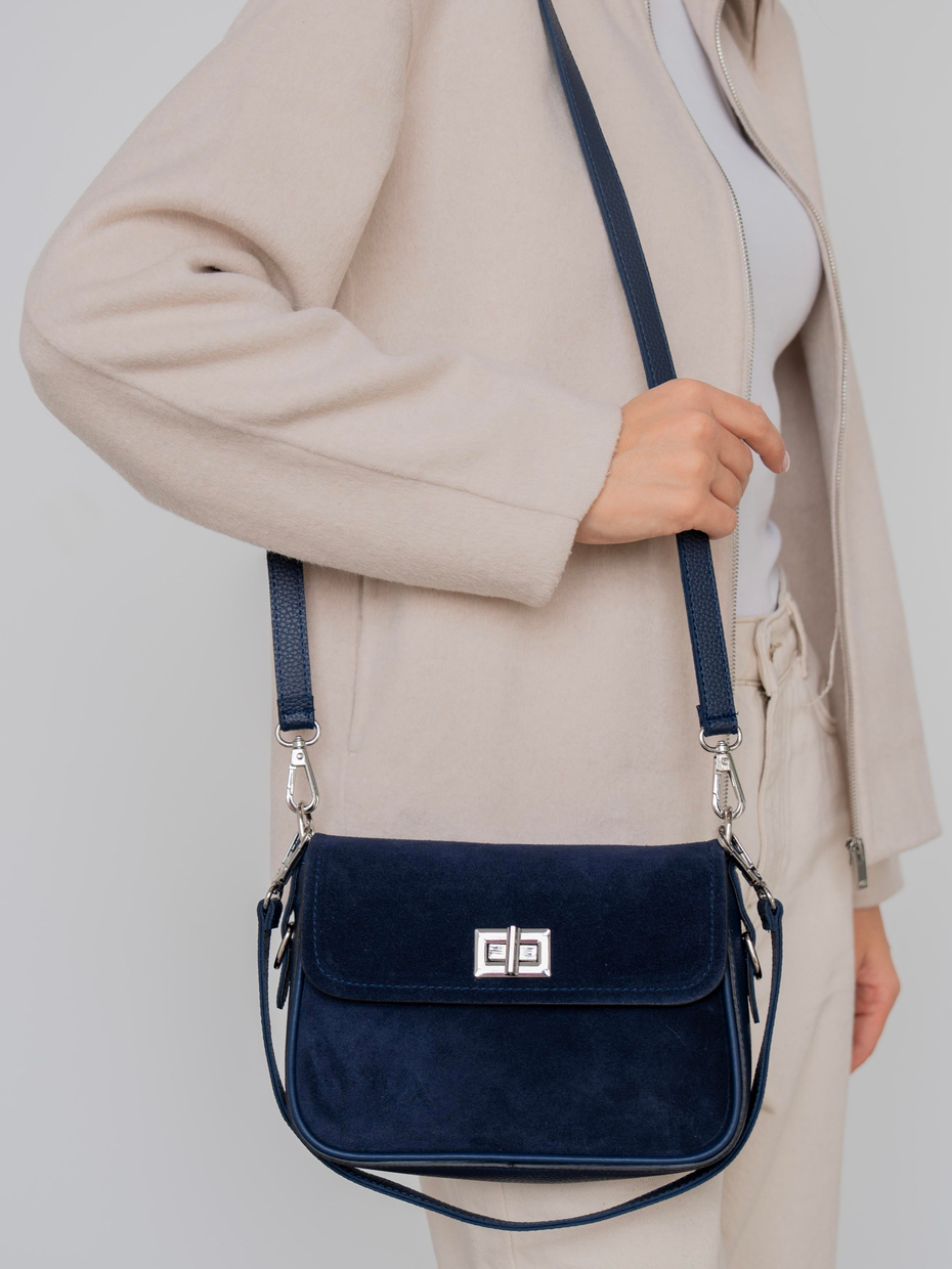 491 Lacivert Süet    Çanta