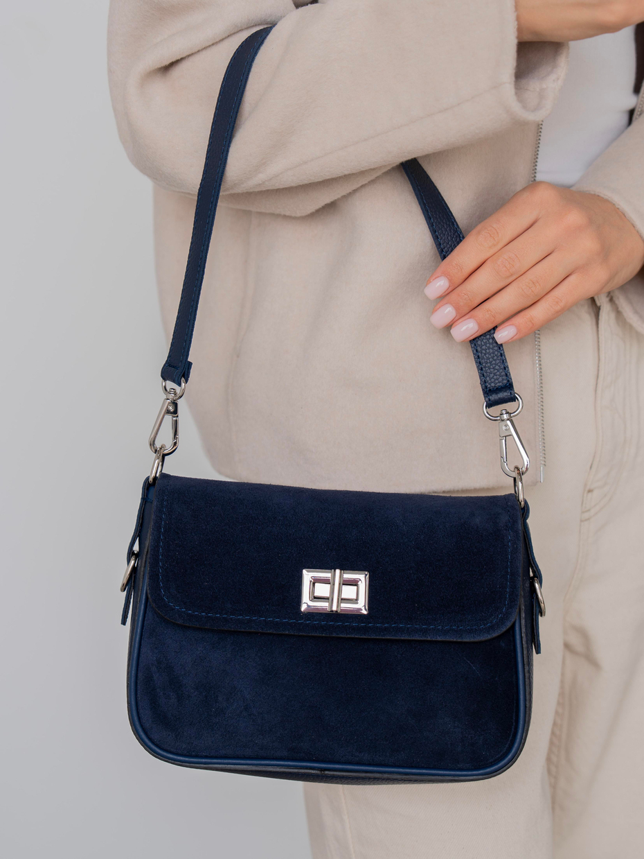 491 Lacivert Süet    Çanta