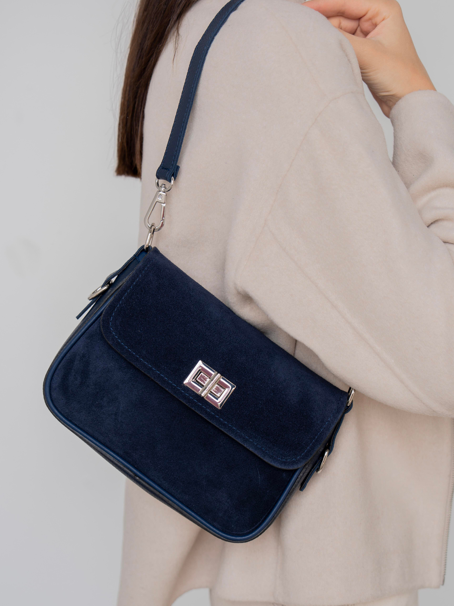 491 Lacivert Süet    Çanta