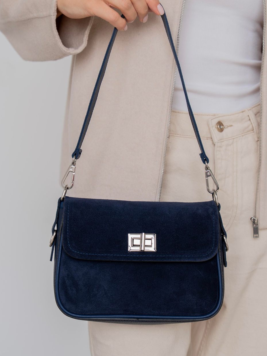 491 Lacivert Süet    Çanta
