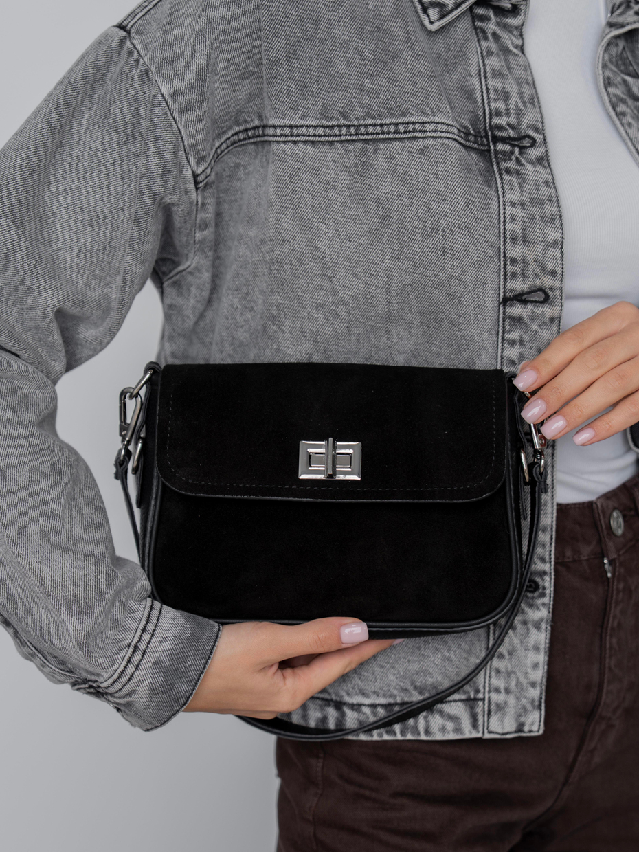 491 Siyah Süet    Çanta