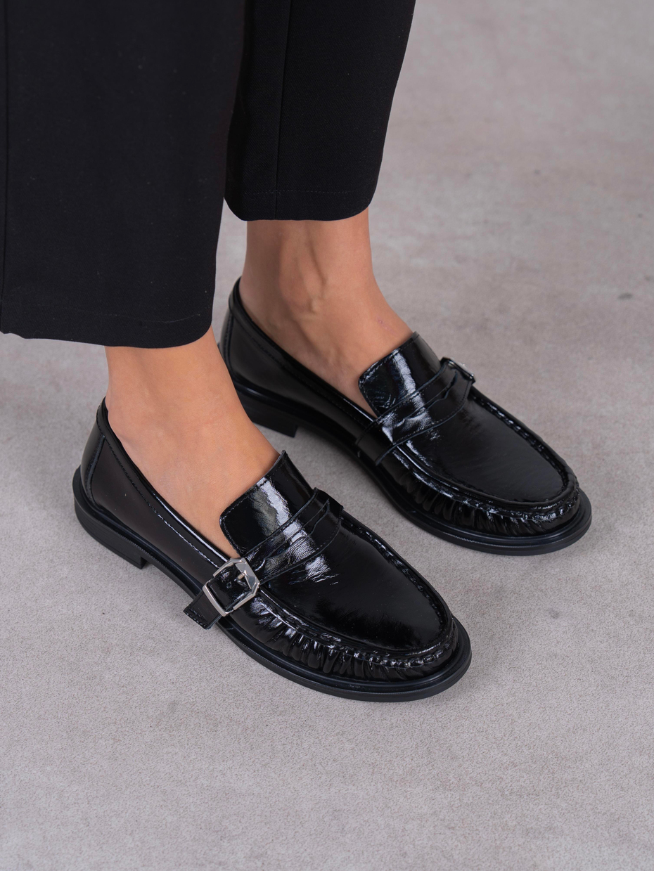 Ansa Siyah Rugan Hakiki Deri Kadın MAKOSEN