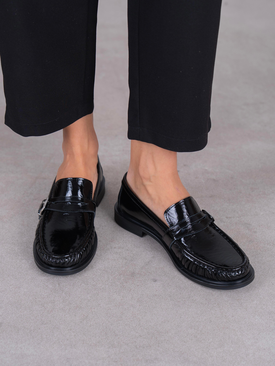 Ansa Siyah Rugan Hakiki Deri Kadın MAKOSEN