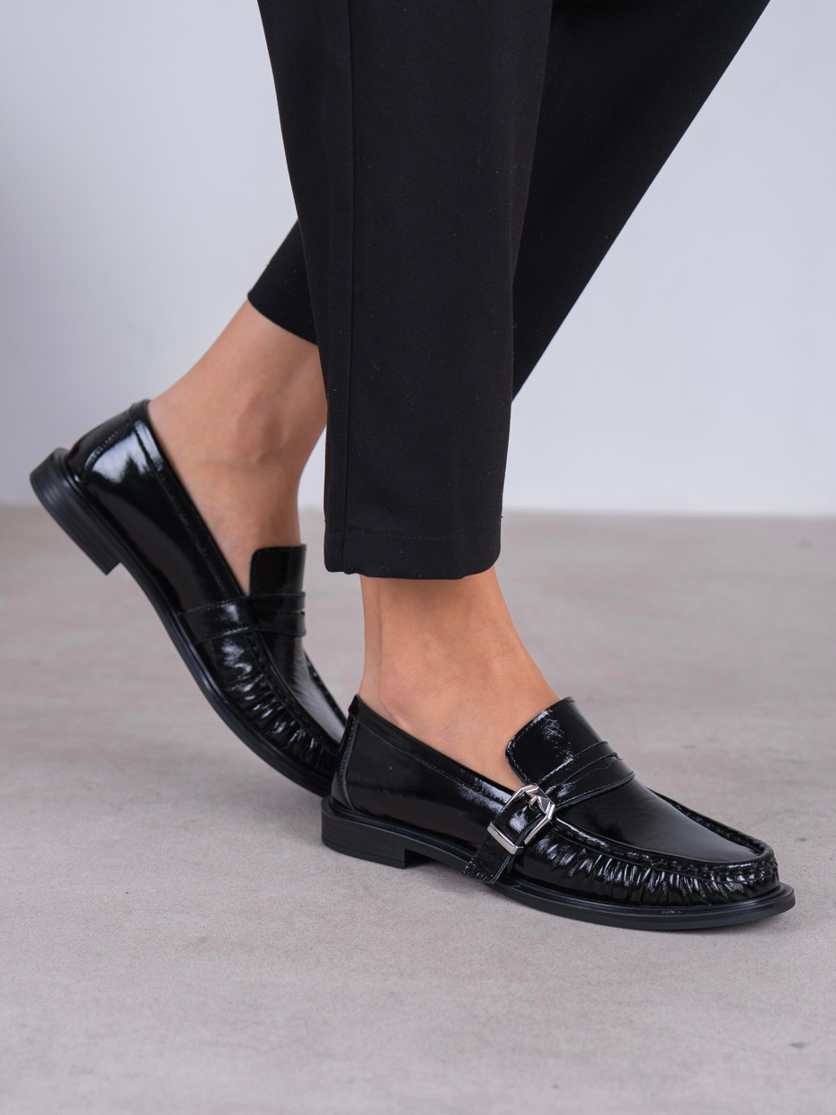 Ansa Siyah Rugan Hakiki Deri Kadın MAKOSEN