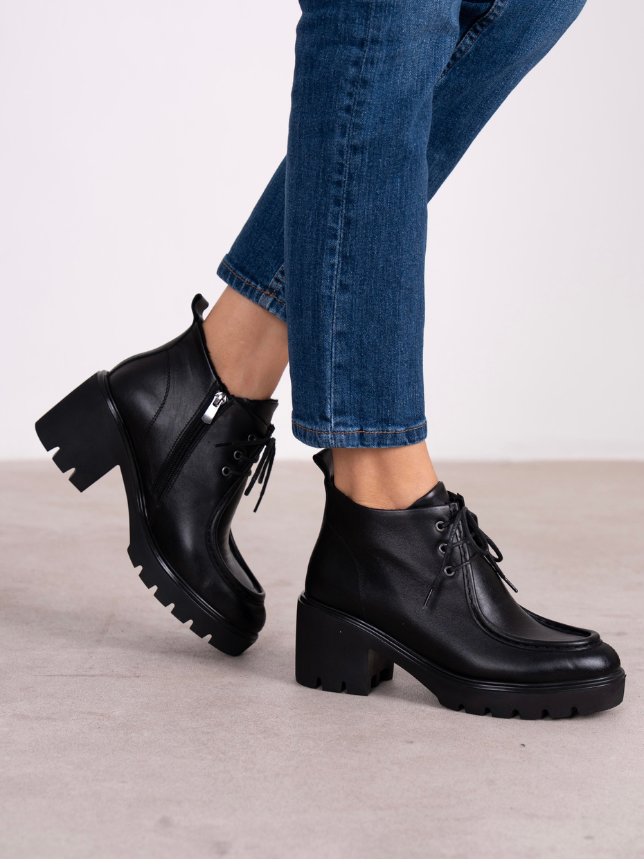 Arwen Siyah Hakiki Deri Kadın Bot