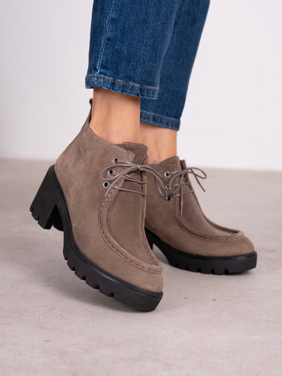 Arwen Vizon Süet Hakiki Deri Kadın Bot