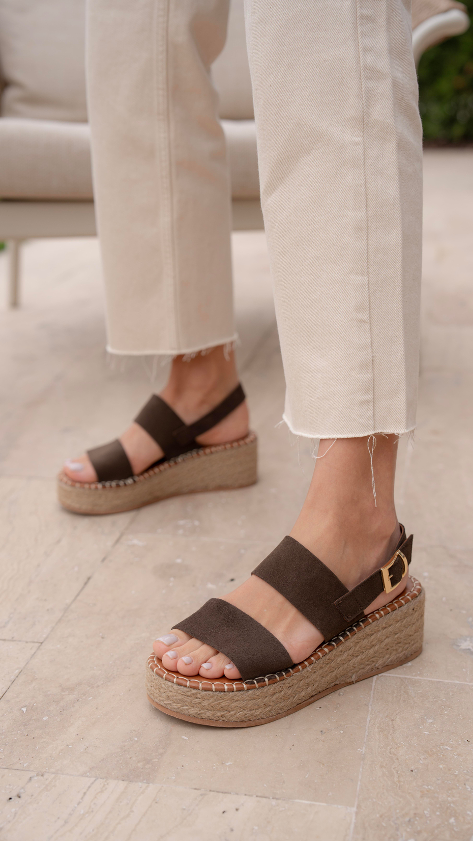 Atlanta Kahve Süet   Hakiki Deri   Sandalet