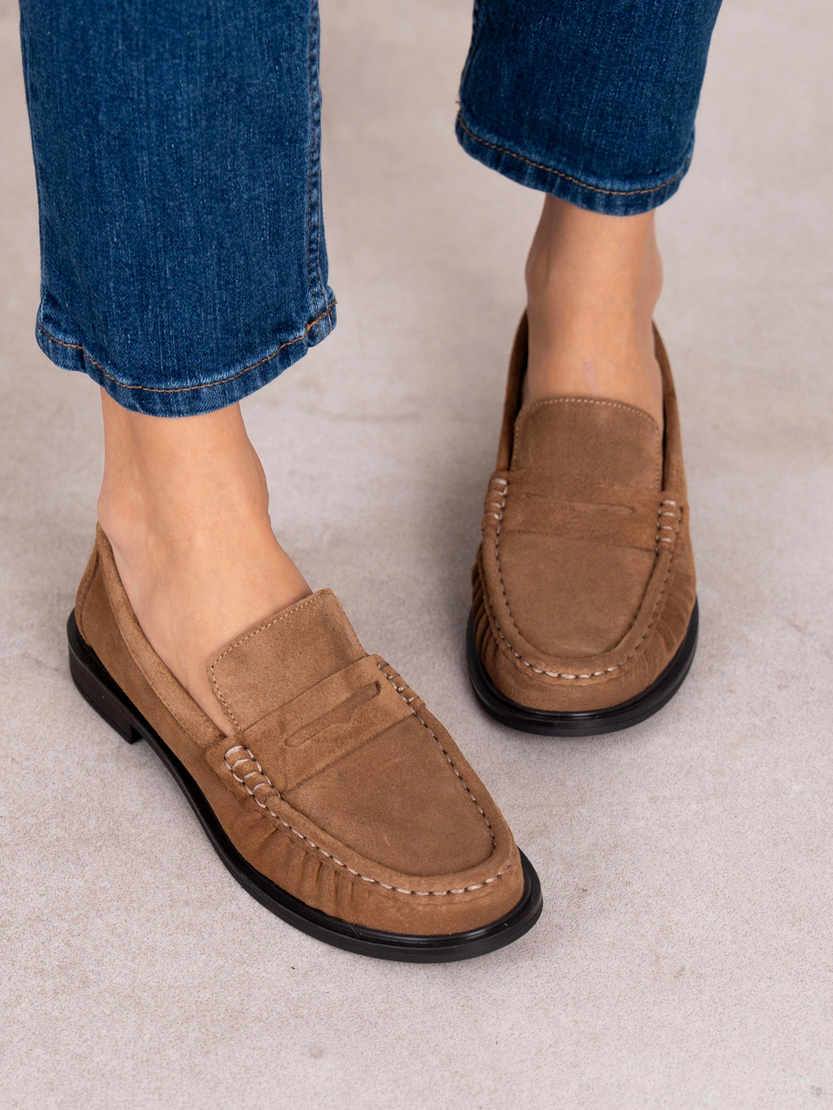 Aven Camel Süet Hakiki Deri Kadın MAKOSEN