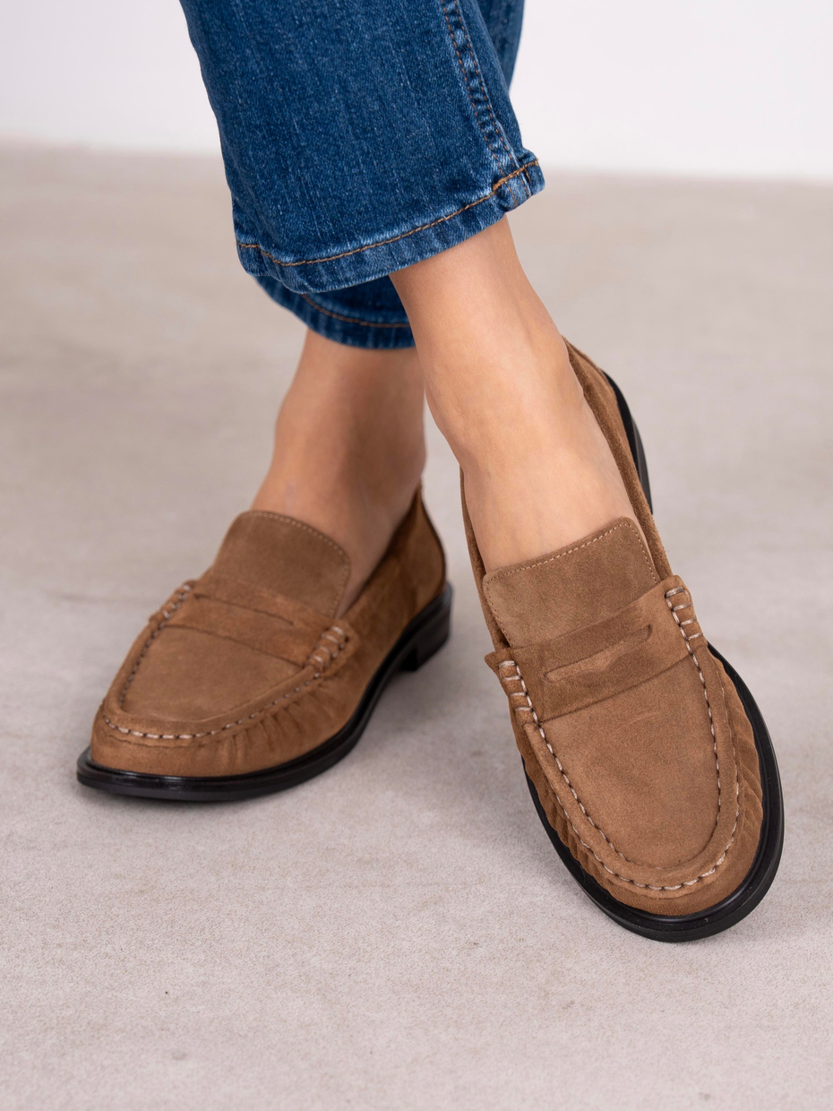 Aven Camel Süet Hakiki Deri Kadın MAKOSEN