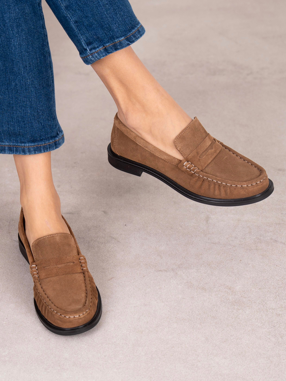 Aven Camel Süet Hakiki Deri Kadın MAKOSEN