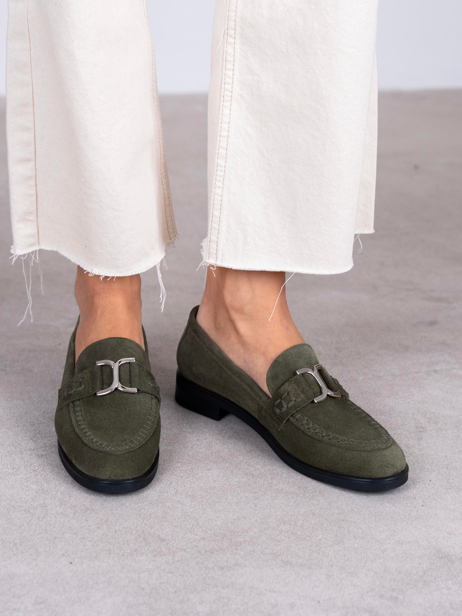 Bilora Haki Süet Hakiki Deri Kadın MAKOSEN