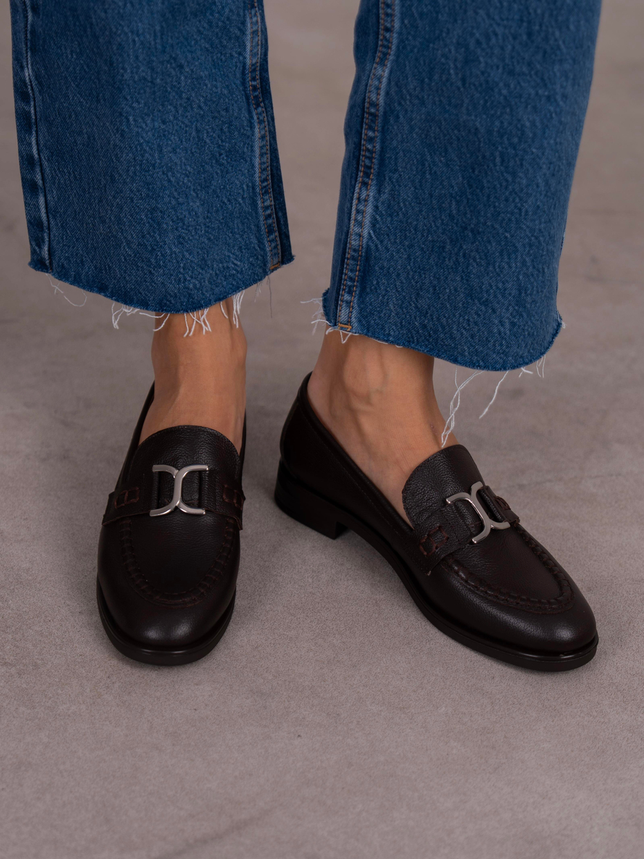 Bilora Kahve Hakiki Deri Kadın MAKOSEN