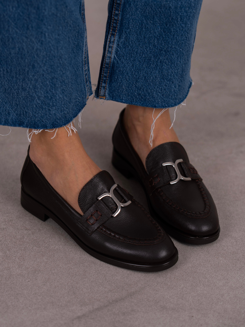 Bilora Kahve Hakiki Deri Kadın MAKOSEN