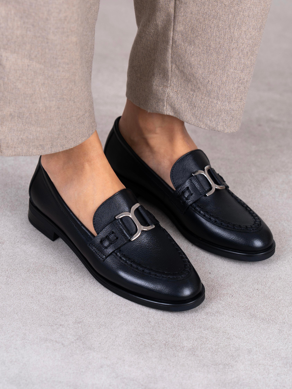 Bilora Siyah Hakiki Deri Kadın MAKOSEN