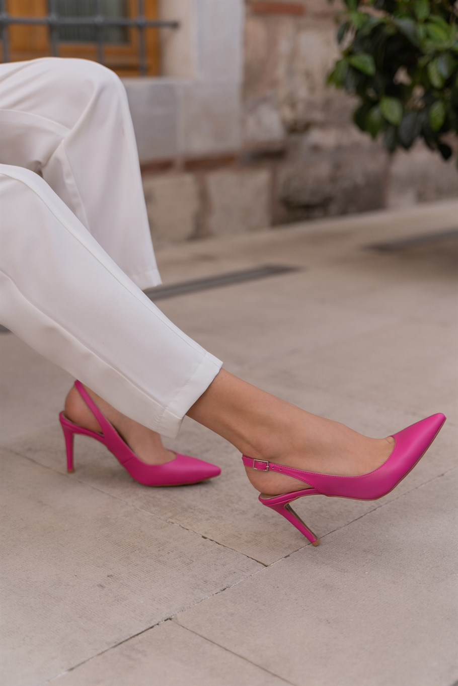 Bucky Fuşya   Stiletto