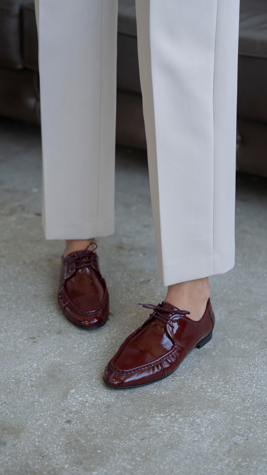 Carter Bordo Rugan   Hakiki Deri   Makosen Ayakkabı