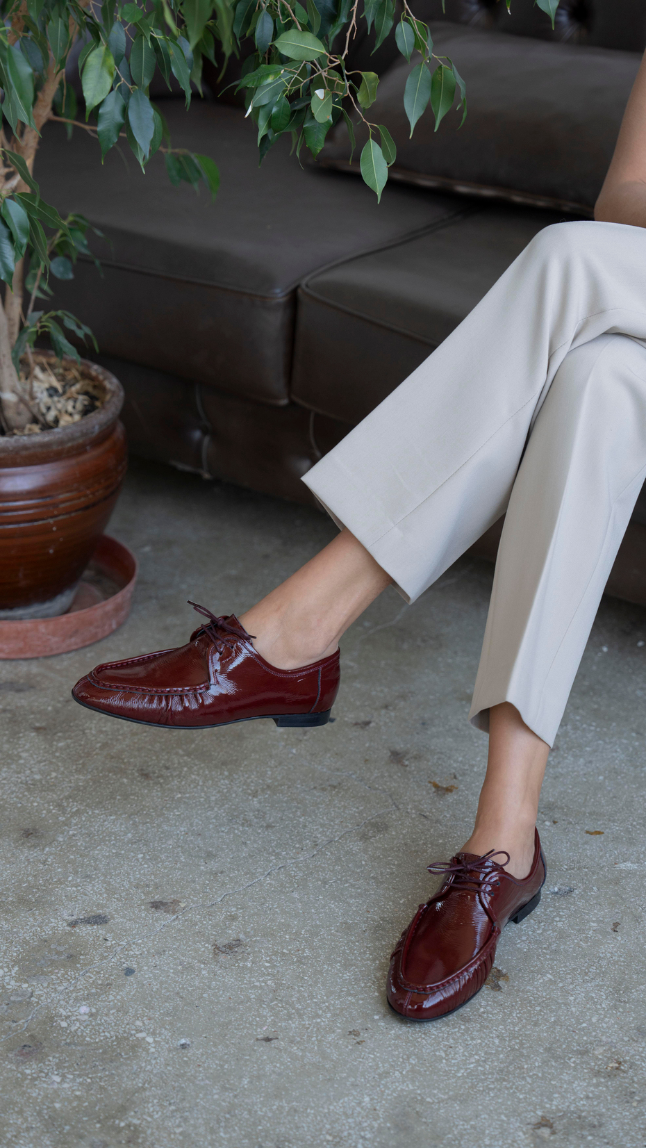 Carter Bordo Rugan   Hakiki Deri   Makosen Ayakkabı