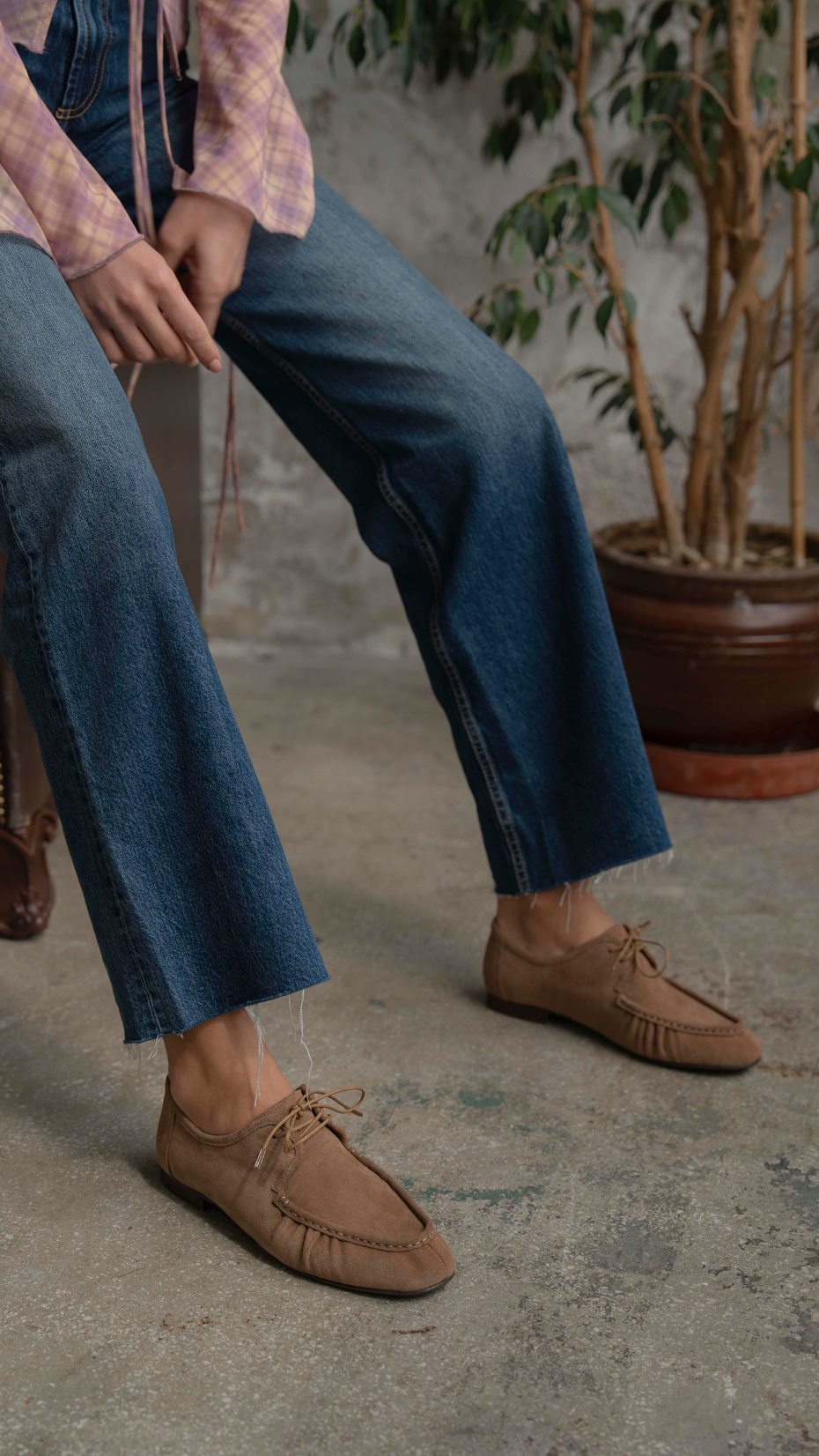 Carter Camel Süet   Hakiki Deri   Makosen Ayakkabı