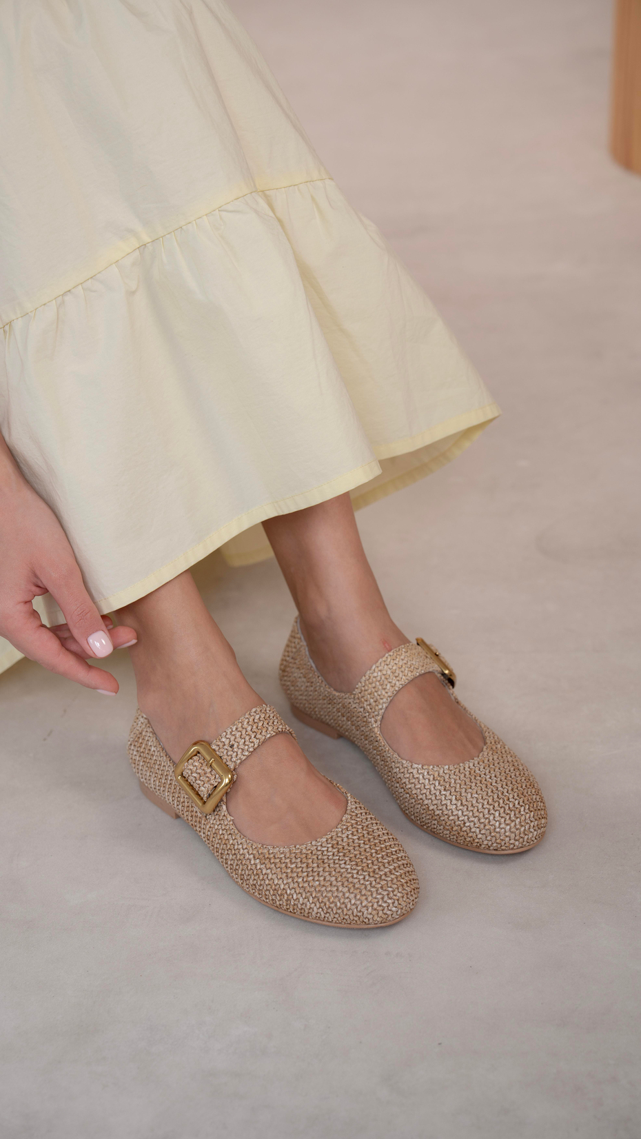 Coala Bej Hasır   Hakiki Deri   Babet