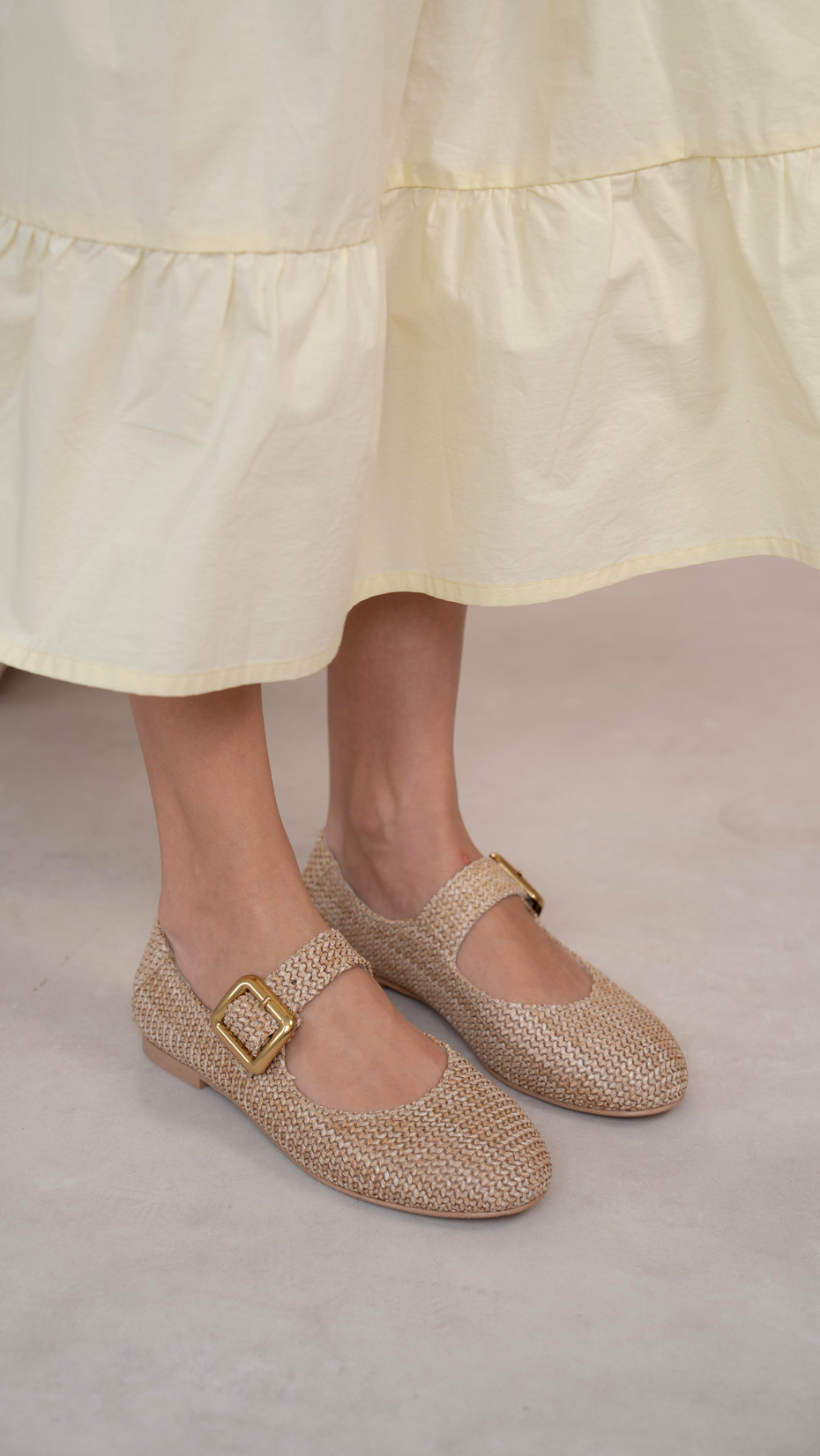 Coala Bej Hasır   Hakiki Deri   Babet