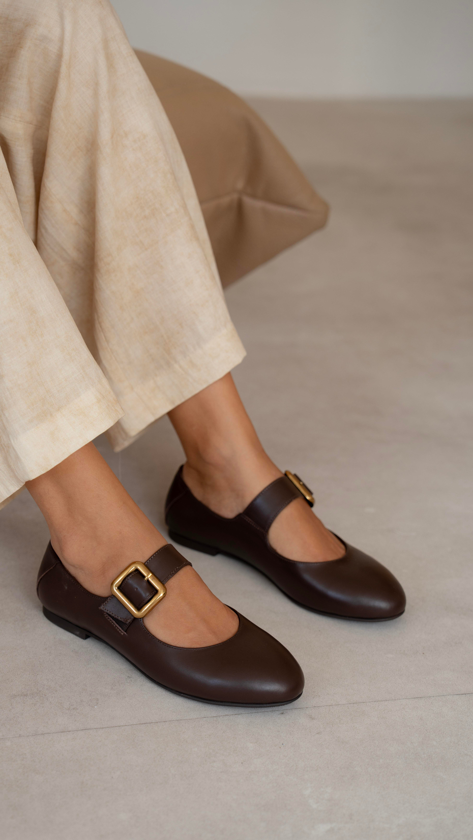 Coala Kahve Hakiki Deri  Babet