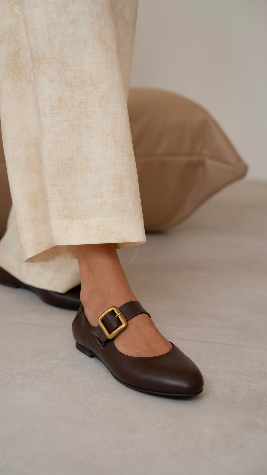 Coala Kahve Hakiki Deri  Babet