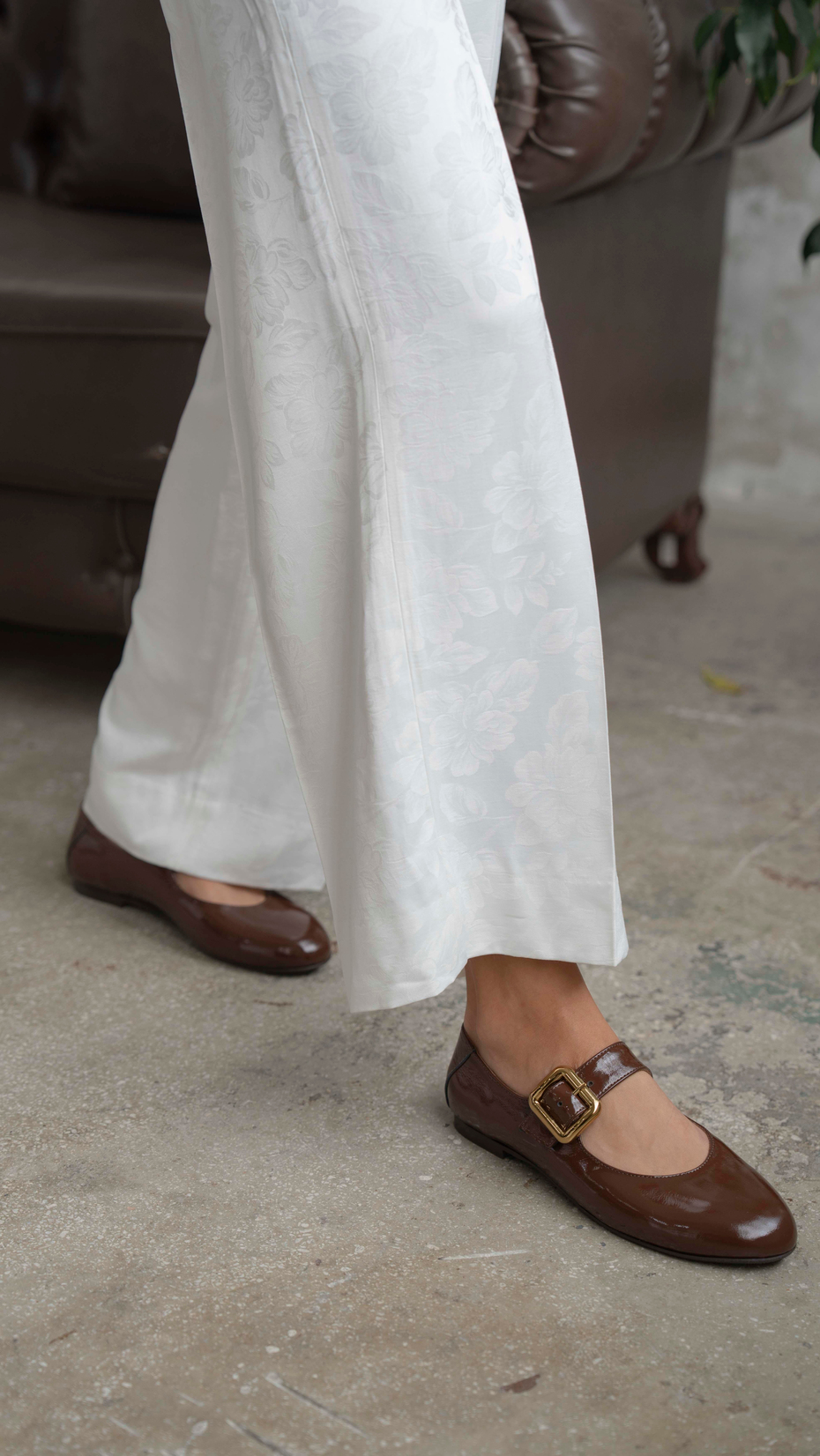 Coala Kahve Rugan   Hakiki Deri   Babet