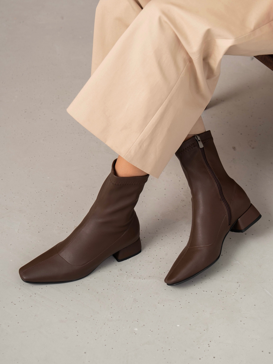 Crave Streç Kahve Kadın Bot