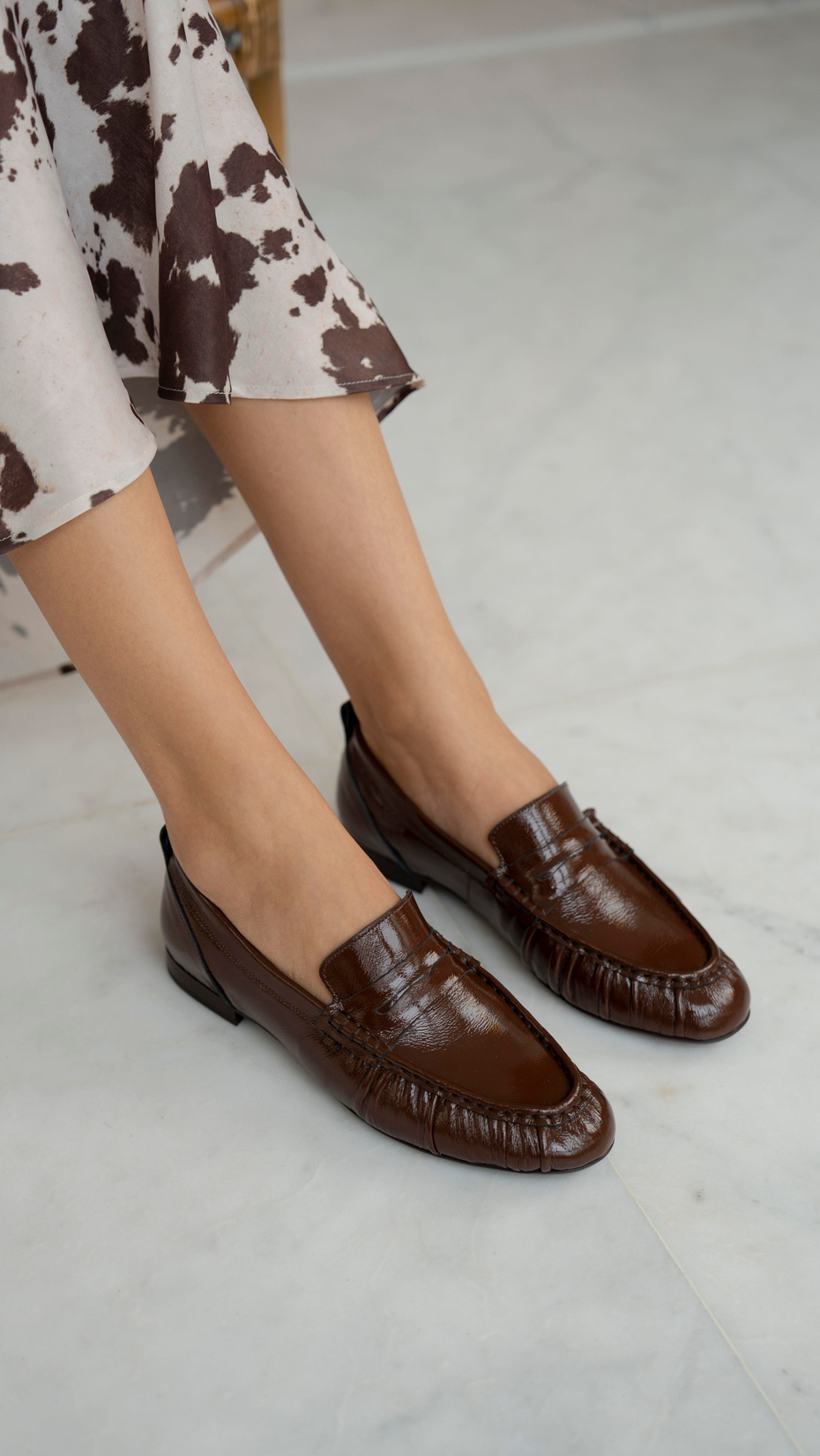 Danilo Kahve Rugan   Hakiki Deri   Babet