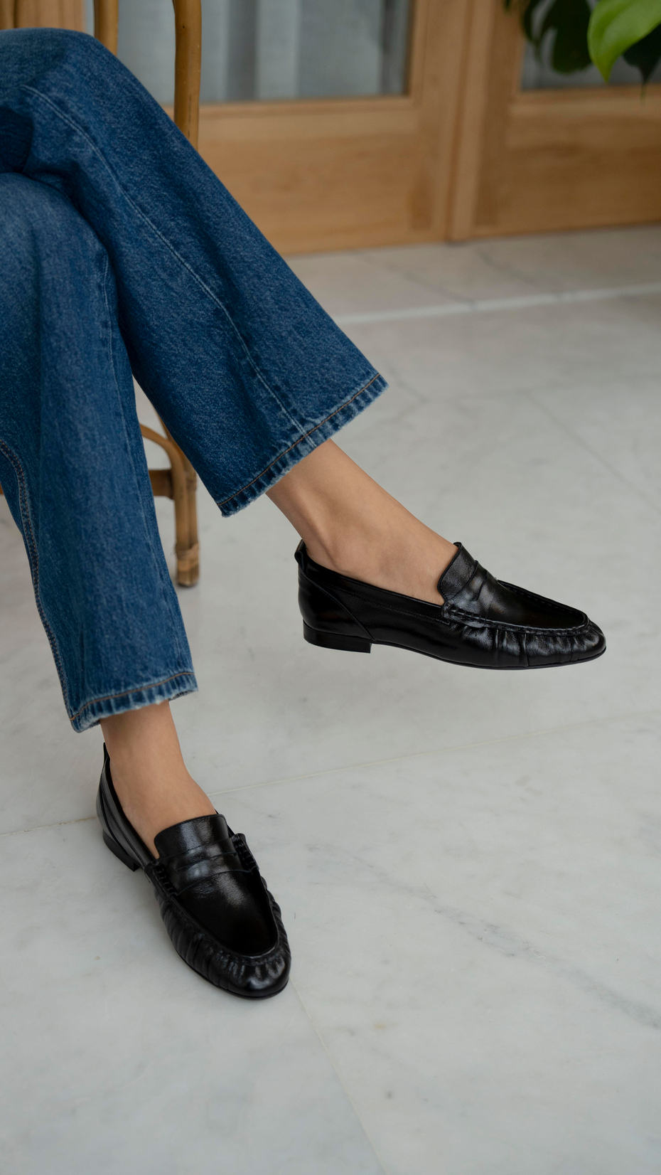 Danilo Siyah Rugan   Hakiki Deri   Babet